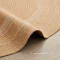 Fibre de jute naturelle tressée des tapis extérieurs intérieurs